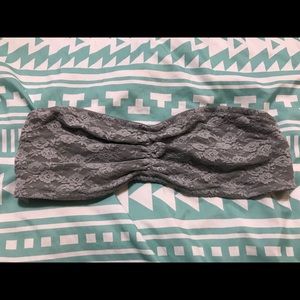 VS PINK Gray lace bandeau